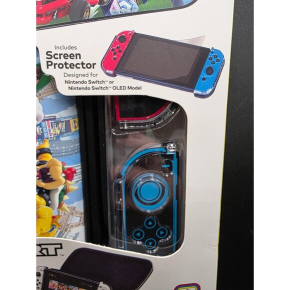 Nintendo Switch Mario Kart Game Traveler & GoPlay Action Pack With Screen Protec - Picture 3 of 8